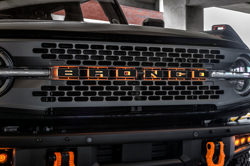 ORACLE Lighting Universal Illuminated LED Letter Badges - Matte Blk Surface Finish - R