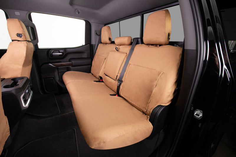 Covercraft 22-24 Dodge Ram 2500 Polycotton SeatSaver Custom Front Row Seat Covers - Tan