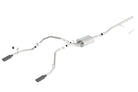 Borla 14 Silv/Sierra C/B Exhaust ATAK 1500 5.3L V8 AT/MT 2&4WD Ext Cab (78.7) WB - Black Chrome