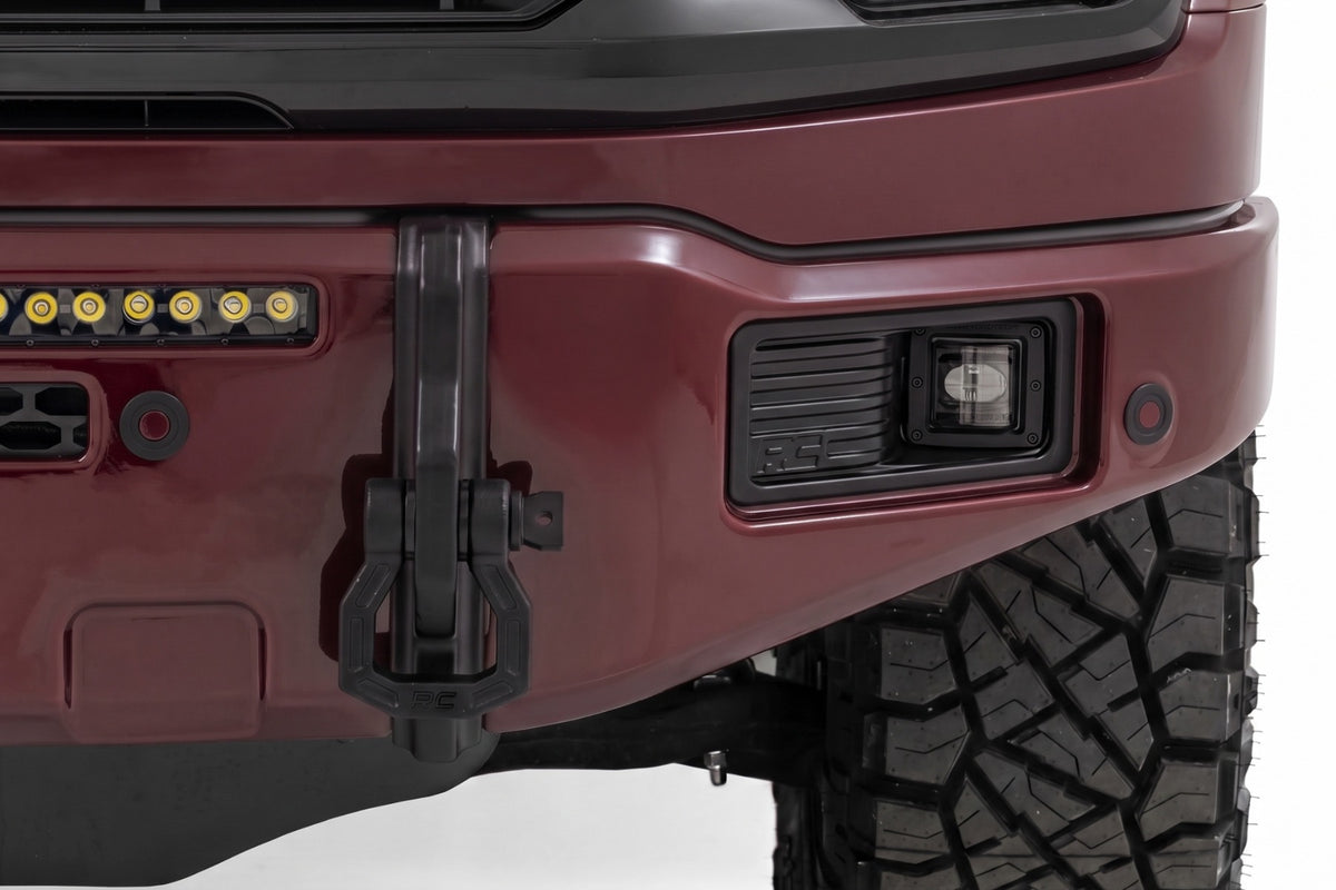 Rough Country FXS Front Bumper | E2 Magma Red | EcoBoost | Ford F-150 2WD/4WD (2021-2025)