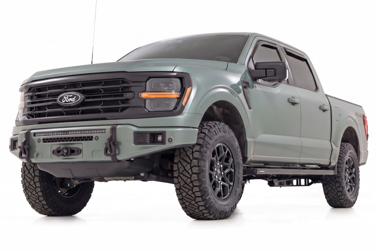 Rough Country FXS Front Bumper | BN Silver Spruce | EcoBoost | Ford F-150 2WD/4WD (2021-2025)