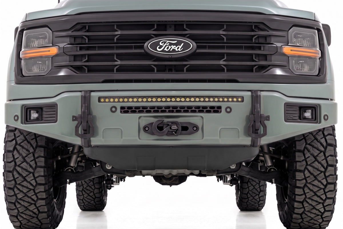 Rough Country FXS Front Bumper | BN Silver Spruce | EcoBoost | Ford F-150 2WD/4WD (2021-2025)