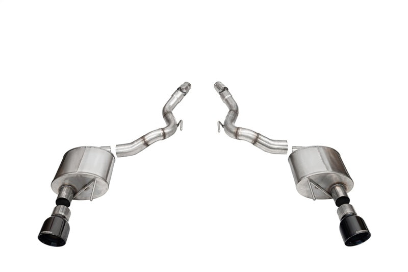 Corsa 2024+ Ford Mustang GT Sport Axle-Back Dual Rear Exit with 4.5in Black PVD Pro-Series Tips