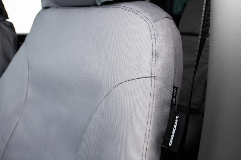 Covercraft 19-24 Toyota RAV4 Polycotton SeatSaver Custom Front Row Seat Covers - Grey