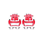 Power Stop 2000 Ford Excursion Rear Red Calipers w/Brackets - Pair
