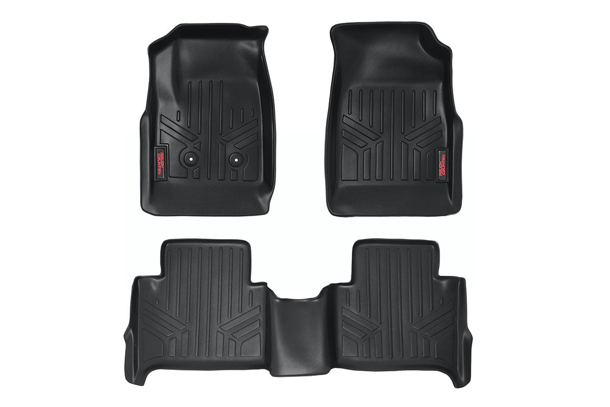 Rough Country  Floor Mats | FR & RR | Crew | Chevy/GMC Canyon/Colorado 2WD/4WD (2015-2022)
