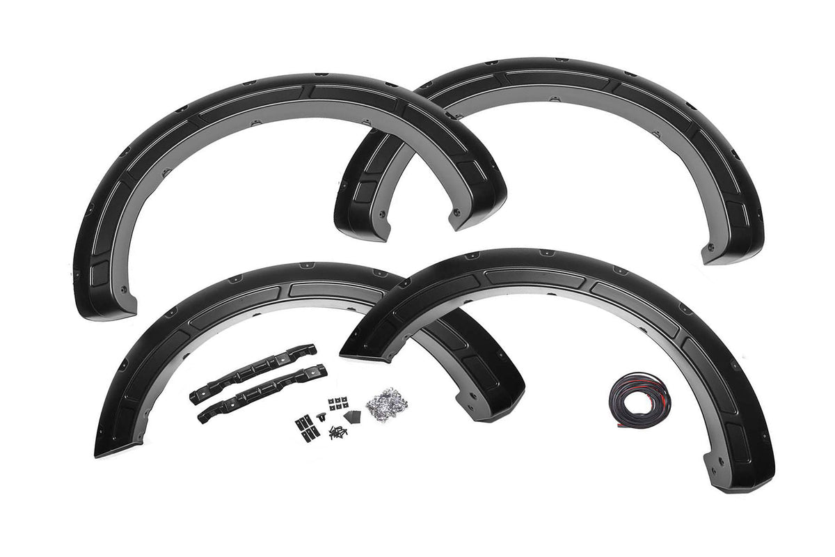 Rough Country  Fender Flares | Defender | J7 Magnetic Gray | Ford F-150 2WD/4WD (2015-2020)