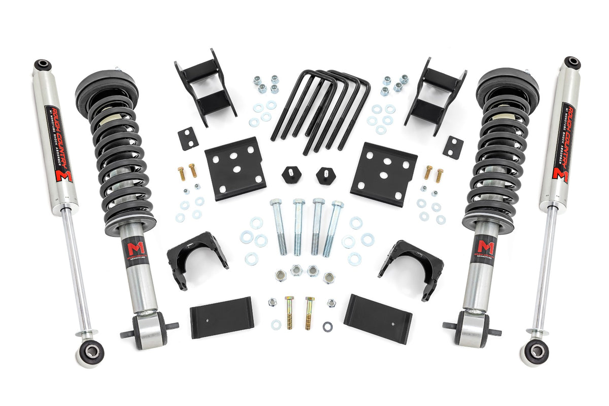 Rough Country 2 Inch Lowering Kit | 4 Inch Rear Lowering | M1 | Ford F-150 4WD (2015-2026)