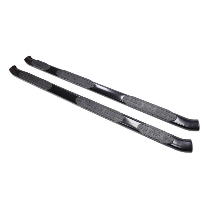 Westin 07-13 Chevy Silv 1500 Extended Cab (6.5ft) PRO TRAXX 5 WTW Oval Nerf Step Bars - Blk