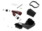 aFe 17-24 Ford F-150 Track Series Red Kevlar Carbon Fiber C/A Intake System w/Black Pro 5R Filter