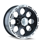 ION Type 174 15x8 / 5x120.65 BP / -27mm Offset / 83.82mm Hub Black/Machined Wheel