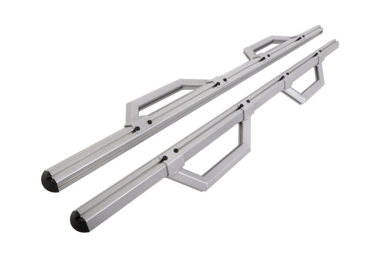 Dee Zee 99-23 Chevrolet/GMC/Dodge/Ford Full Size Truck Hex Series - Crew Cab Side Steps (Silver)
