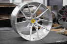Vossen x Novitec NF8 21x9in - 5x114.3 BP - ET35 - Brushed Gloss Clear Ferrari 488 / F8 Front Wheel