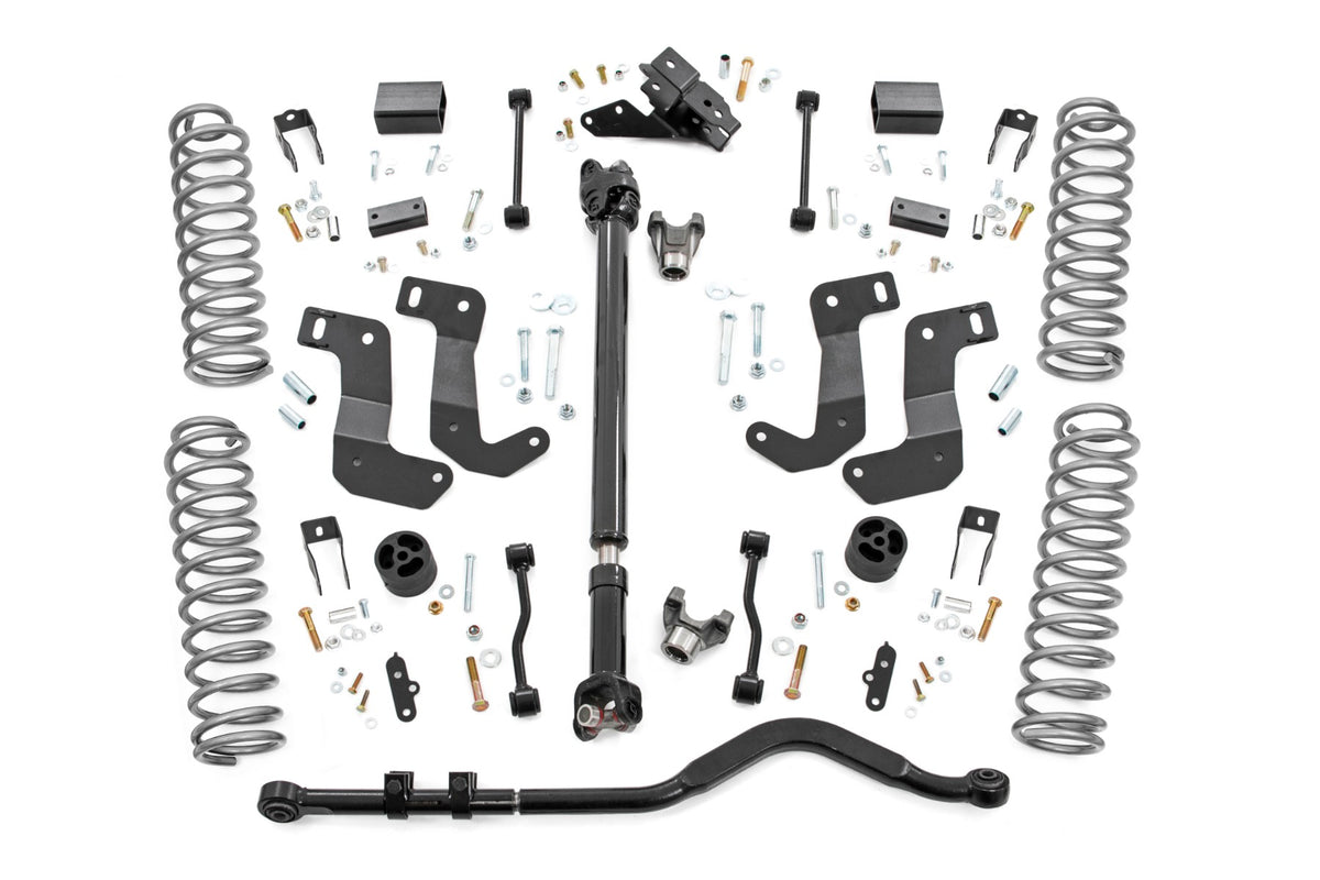 Rough Country  3.5 Inch Lift Kit | C/A Drop | 4-Door | 392 | Jeep Wrangler Unlimited (18-23)