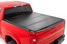 Rough Country  Hard Tri-Fold Flip Up Bed Cover | 6'7" Bed | Chevy/GMC Sierra 1500 (19-26)/Silverado 1500 (19-26)