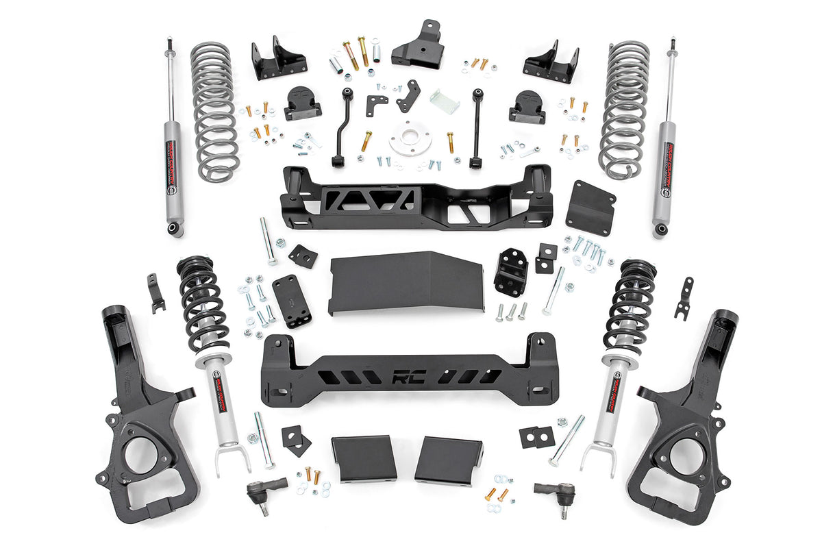 Rough Country  6 Inch Lift Kit | 22XL | N3 Struts | Dual Rate Coils | Ram 1500 4WD (19-24)