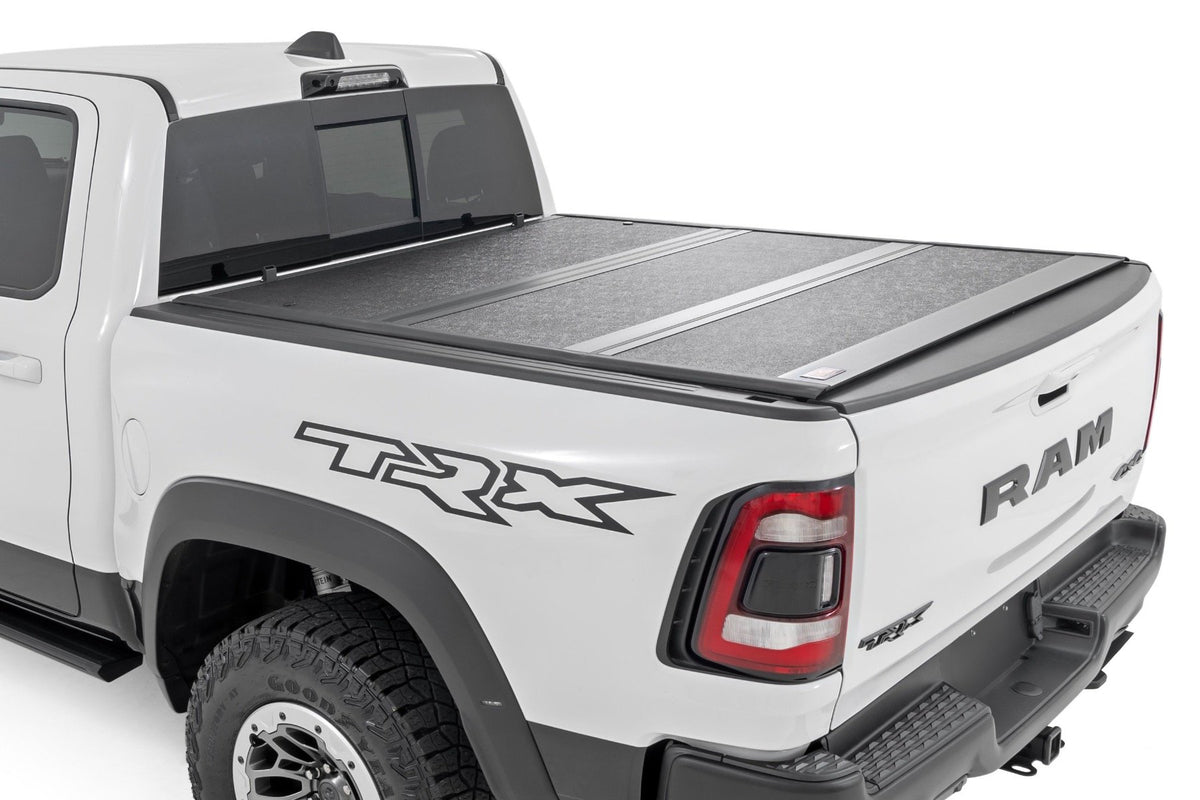 Rough Country  Hard Low Profile Bed Cover |6'4" | No Rambox | Ram 1500 (19-26)/1500 TRX (21-24)