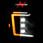 ANZO 15-20 GMC Yukon (Incl XL - Factory Halogen Models) Full LED Proj Headlights Black - Pass. Side