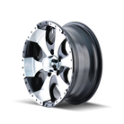 ION Type 136 15x6 / 6x139.7 BP / 0mm Offset / 108mm Hub Black/Machined Wheel