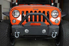 Fishbone Offroad 07-18 Jeep Wrangler JK Stubby Bumper W/Tube Guard - Black Textured Powdercoated