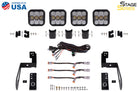 Diode Dynamics Jeep JK SS5 4-Pod CrossLink Grille Lightbar Kit Pro - White Combo