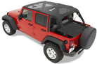 Bestop 07-09 Jeep Wrangler JK 4-Door Header Safari Bikini (Mesh)
