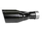aFe MACH Force-Xp 409 Stainless Steel Clamp-on Exhaust Tip 2.5in Inlet 3.5in Outlet - Black