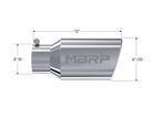 MBRP Universal Tip 6 O.D. Angled Rolled End 4 inlet 12 length