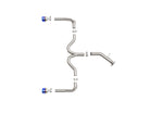 aFe Takeda 20-21 Kia Forte GT 1.6L (t) 3in to 2.5in SS Axle-Back Exhaust System w/ Blue Flame Tips