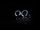 ANZO 1997.5-2003 Ford F-150 Projector Headlights w/ Halo and LED Chrome 1pc