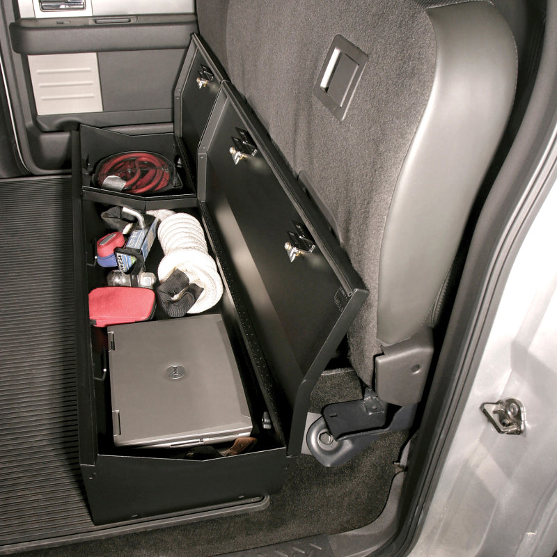 Tuffy Ford F150 Supercrew Underseat Lockbox Full Length W/ Keyed Lock