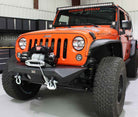 Fishbone Offroad 07-18 Jeep Wrangler JK Rubicon Unlimited Steel Front Bumper - Blk Txtrd Powdercoat