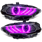 Oracle Lighting 18-23 Ford Mustang Dynamic ColorSHIFT LED Headlights - Black Series