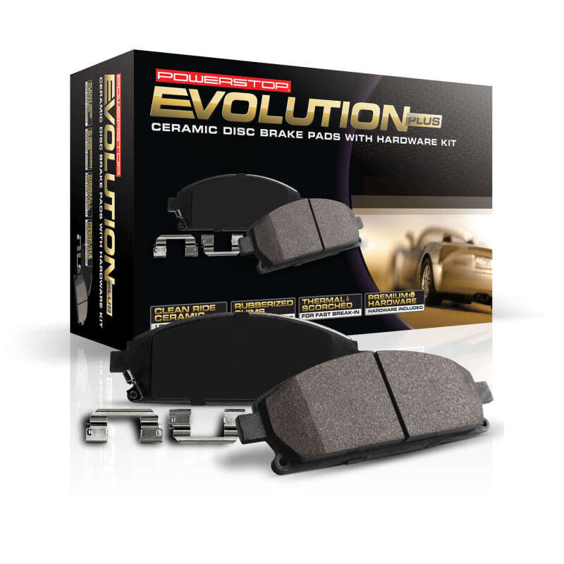 Power Stop 10-12 Ford F-250 Super Duty Rear Z17 Evolution Ceramic Brake Pads w/Hardware