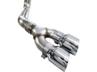 AWE Tuning 21-25 Ford F150 (14th Gen Reg Cab) Cat-Back Exhaust - 4.5in Dual Side Exit Chrome Tips