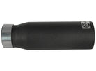 aFe MACHForce XP Exhausts Tips SS-304 EXH Tip 3in x 4Out x 12L Bolt-On (blk)