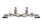 Corsa 2020-2025 Corvette C8 3in Valved Cat-Back 4.5in Pol Quad Tips - Fits Factory NPP Exhaust w/AFM