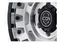 ICON Hammer Pro 17x8.5 / 5x5 / -6mm / 4.5in BS - Silver Machined