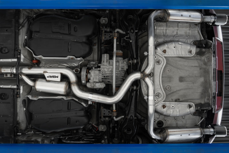 MBRP 17-19 VW Golf SportWagen/Alltrack 1.8T T304SS 3in Cat-Back 2.5in Dual Split Rear w/ SS Tips