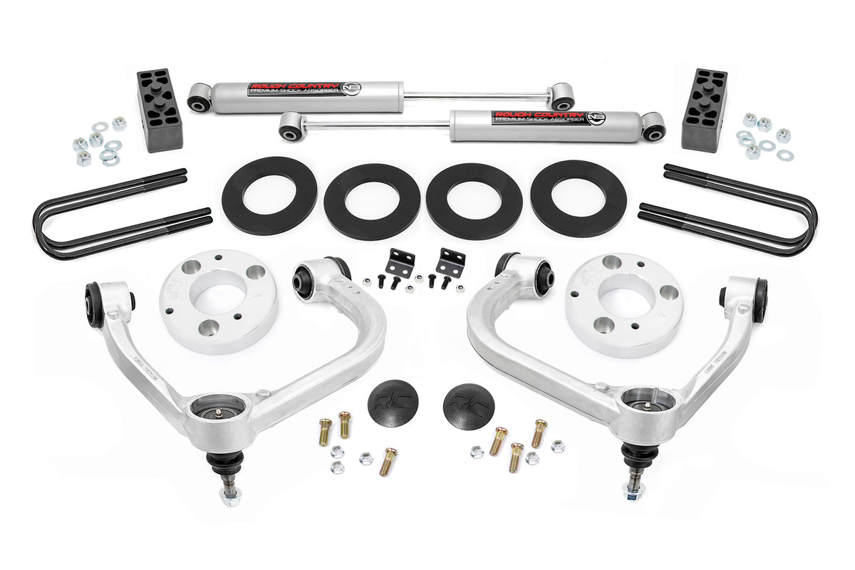 Rough Country  3 Inch Lift Kit | Forged UCA | Ford F-150 4WD (2021-2026)