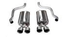 Corsa 2001-2006 BMW 325i/ci Convertible E46 Black Sport Axle-Back Exhaust