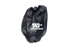 K&N Black Drycharger Round Tapered Air Filter Wrap 5in Top ID / 7.5in Base ID / 8in Height