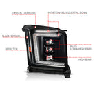 ANZO 15-20 GMC Yukon (Incl XL - Factory Halogen Models) Full LED Proj Headlights Black - Pass. Side