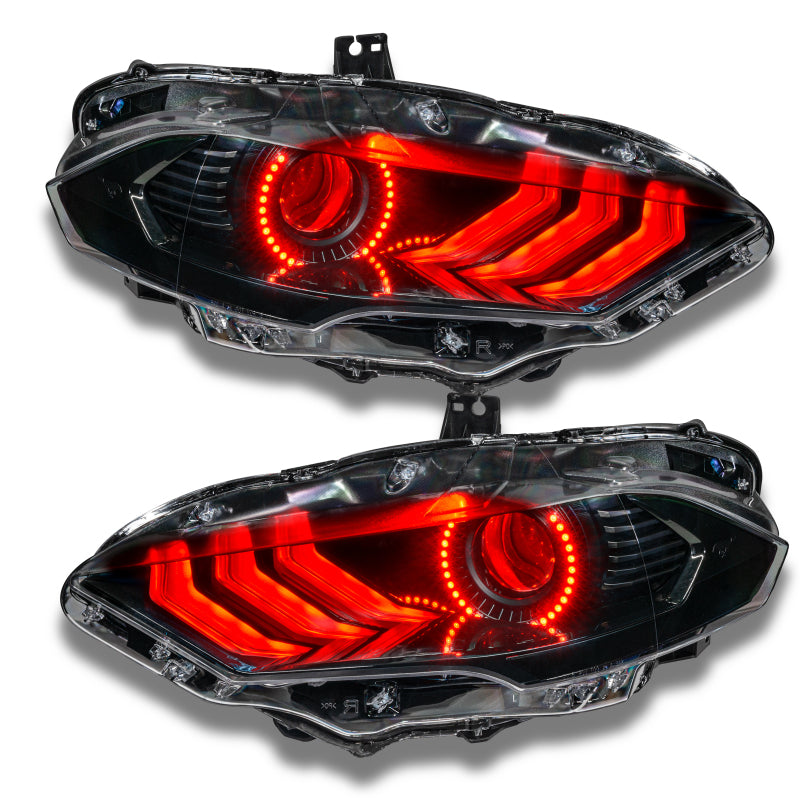 Oracle 18-21 Ford Mustang DRL Upgrade w/ Halo Kit - ColorSHIFT w/o Controller