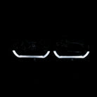 ANZO 2007-2014 Chevy Tahoe Crystal Headlight Chrome Amber(OE)
