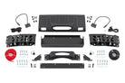 Rough Country FXS Hidden Winch Mount | White SAE | Fog | Toyota Land Cruiser 4WD (24-26)