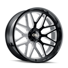 Cali Off-Road 9115 Invader 26x14 / 8x170 BP / -76mm Offset / 125.2mm Hub Gloss Black Milled Wheel