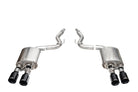 Corsa 24+ Ford Mustang Dark Horse 5.0L 3in Dual Rear Axle-Back w/Twin 4.5in Black PVD Straight Tip