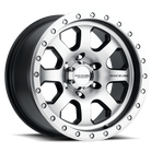 Raceline 929M Avenger 17x9in / 6x139.7 BP / -12mm Offset / 107.95mm Bore - Black & Machined Wheel