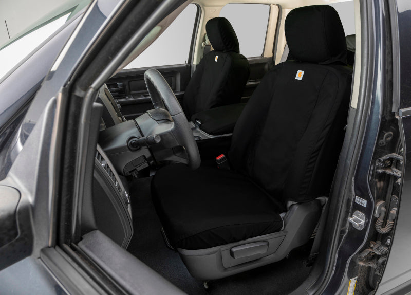 Covercraft 09-12 Dodge Ram Carhartt Super Dux SeatSaver Custom Front Row Seat Covers - Black